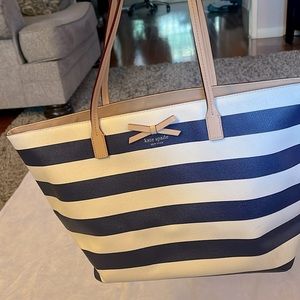 Kate Spade striped tote bag